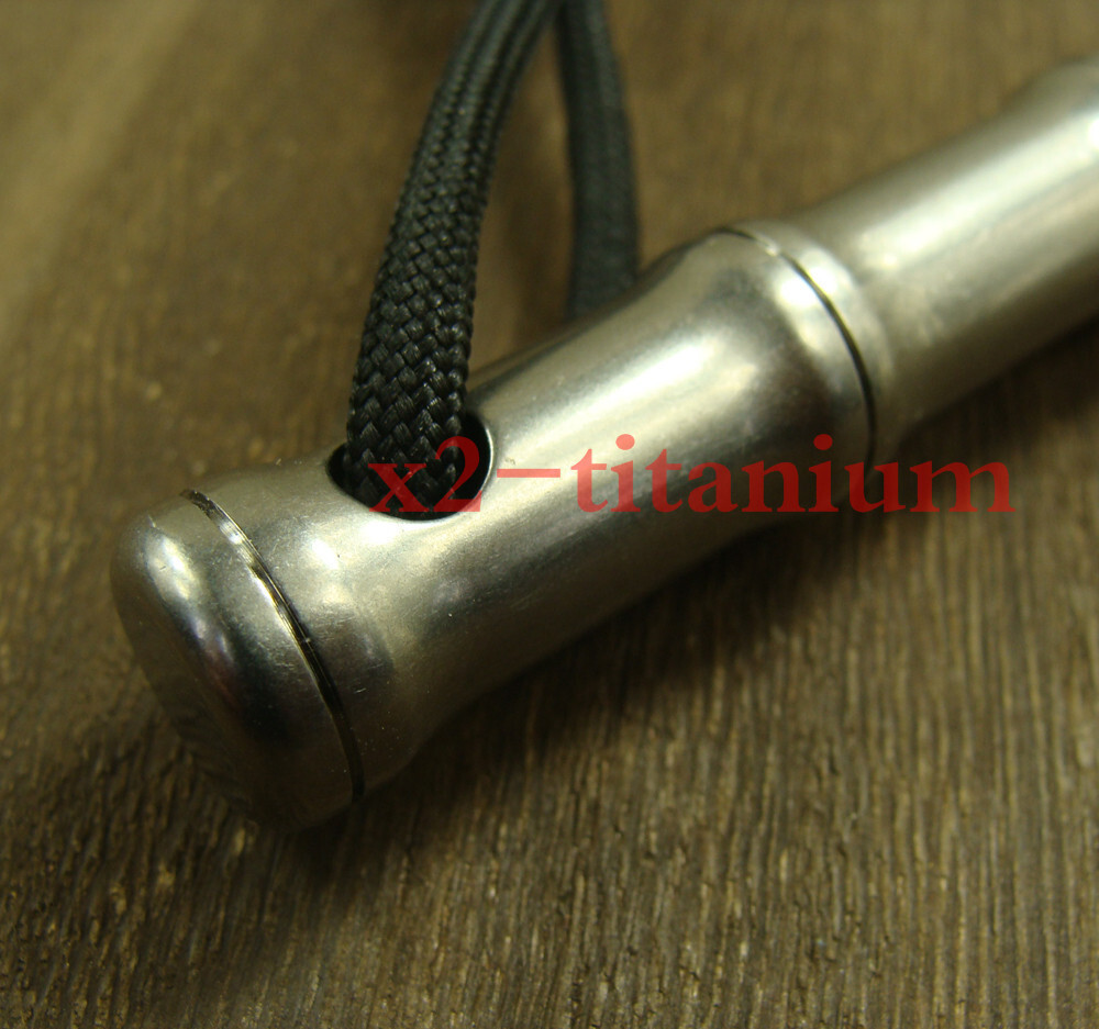 Solid Titanium EDC Pocket cool stick tool Lanyard bead anti-allergy XH450A