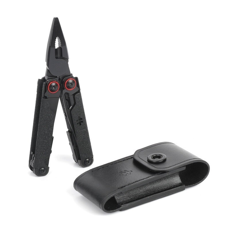 17 In 1 Multi Tool AUS 8 Steel Pliers Scissors Knife W/ Leather Sheath Non Slip