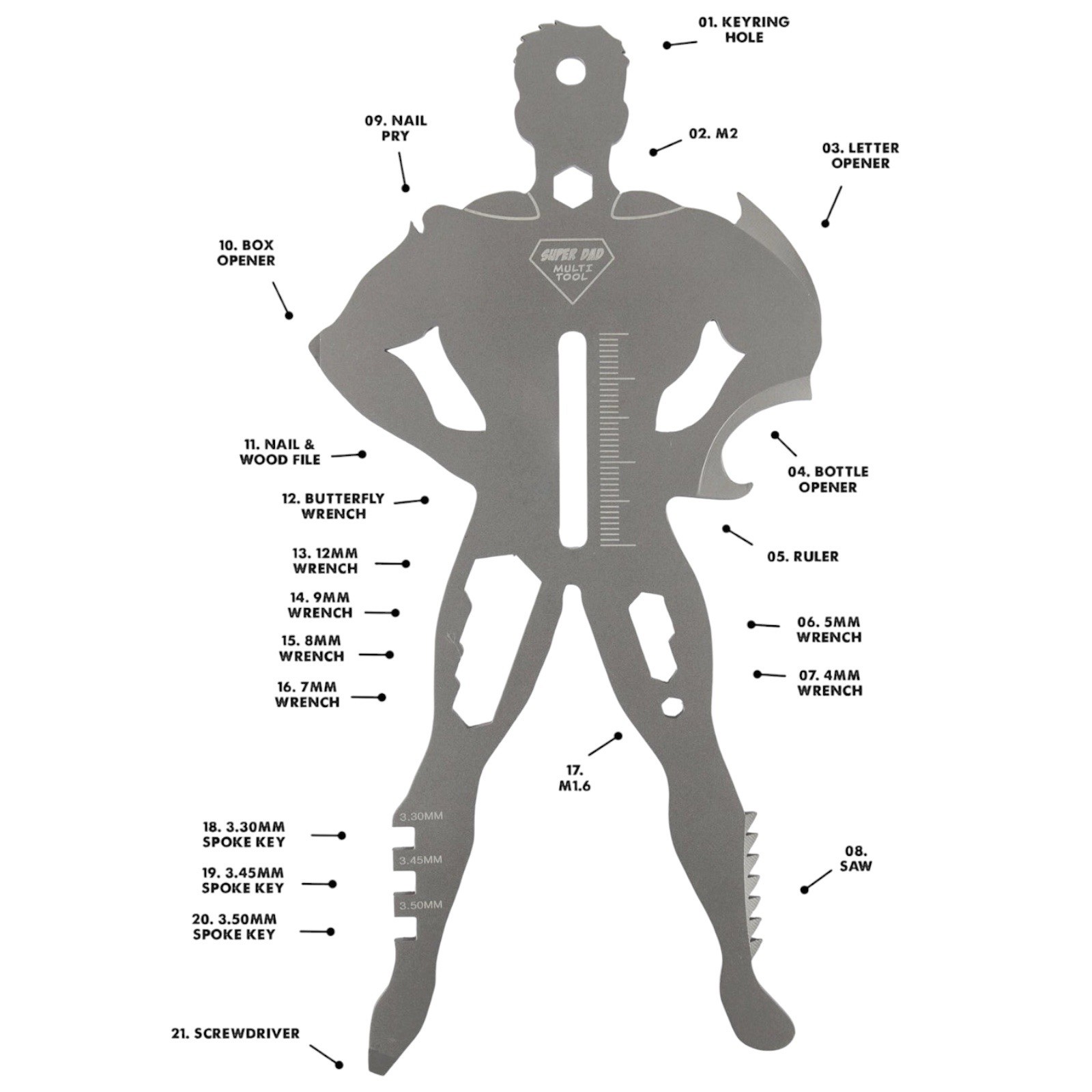 Gift Republic 21-in-1 “Super Dad” Multi-Tool