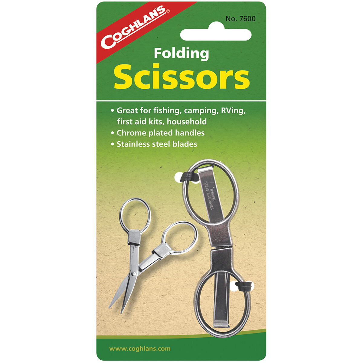 Coghlan’s Folding Scissors, Store Safely in Pocket, Purse for Camping, Fishing