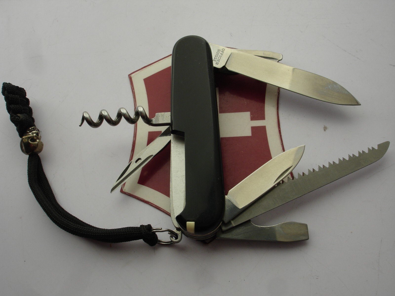 VICTORINOX 91mm BLACK CAMPER 13 FUNCTION EDC OUTDOOR SWISS ARMY POCKET KNIFE