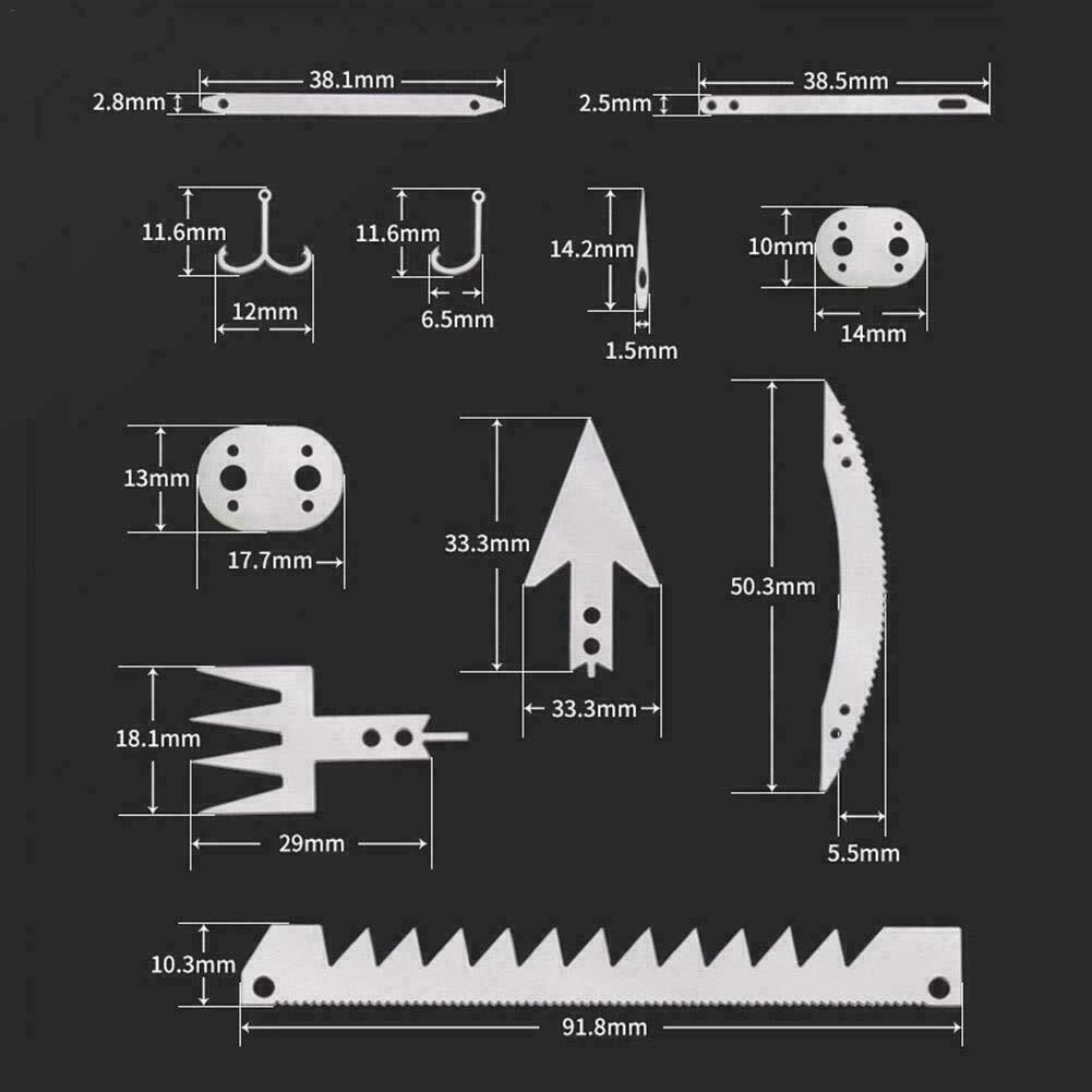 Survival Multitool Card 22 in 1,Steel Credit Card Pocket Sized Survival USA