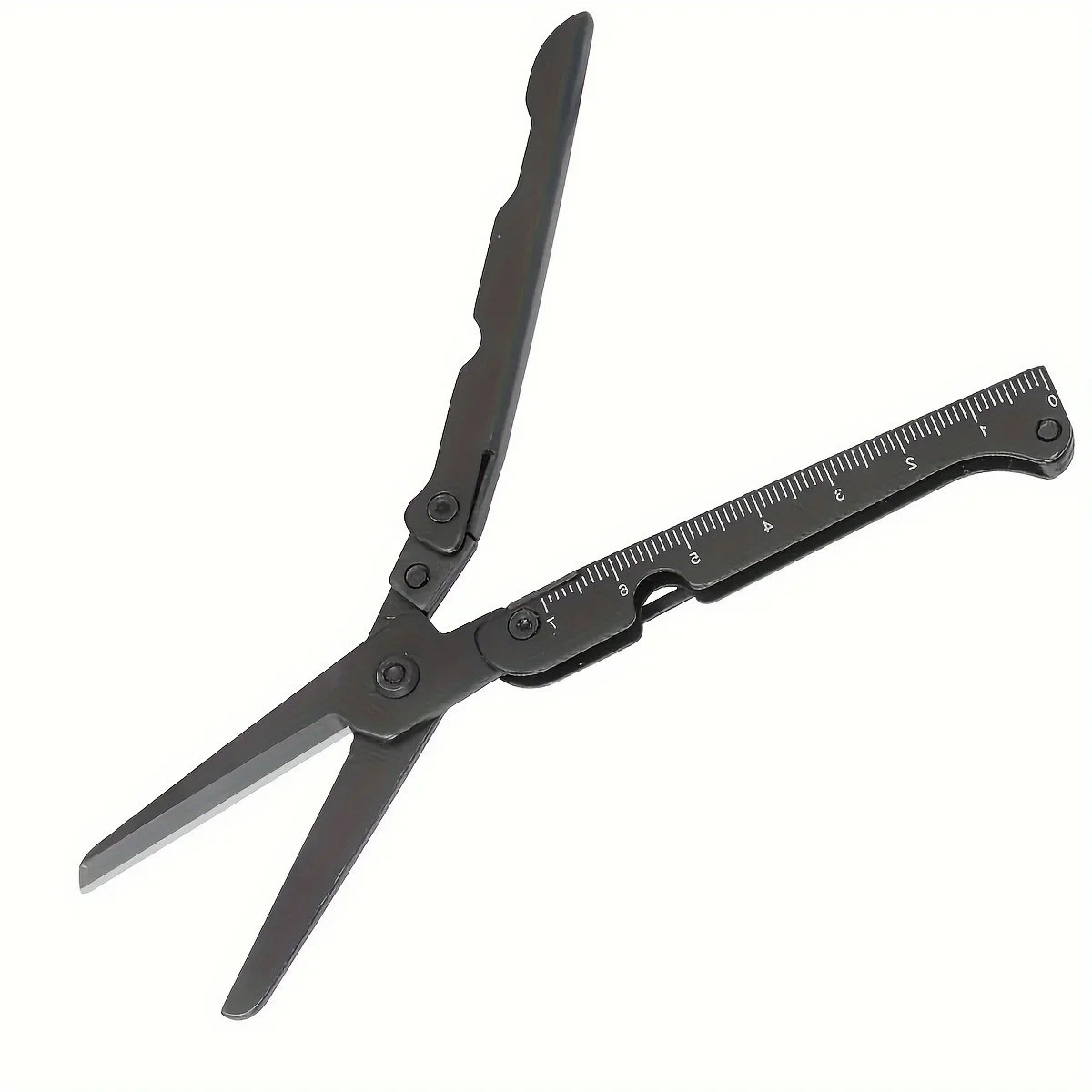 1pc Multifunctional Folding Stainless Steel Survival Scissors Portable EDC Tool