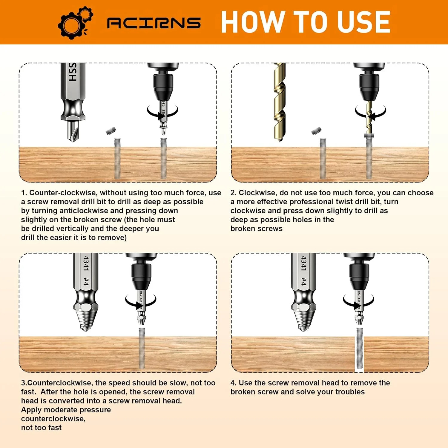 Damaged Screw Extractor Set,Fathers Day Gifts for Dad from Daughter Son,Gifts fo