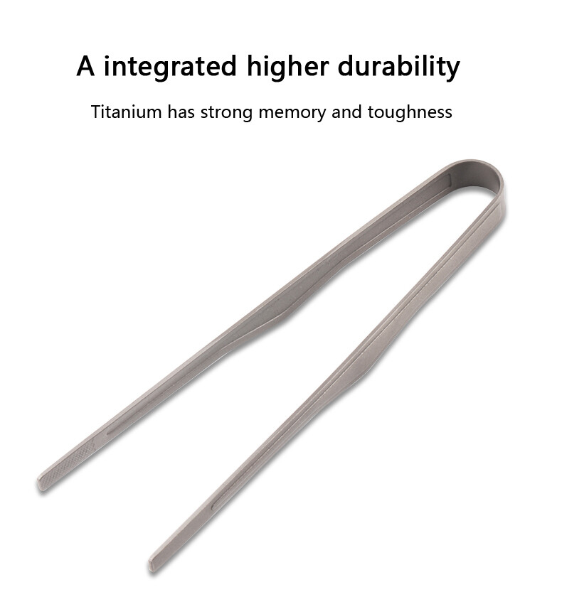 Tiartisan Titanium Barbecue Clip BBQ Outdoor Camping Tool Multi-function Folder