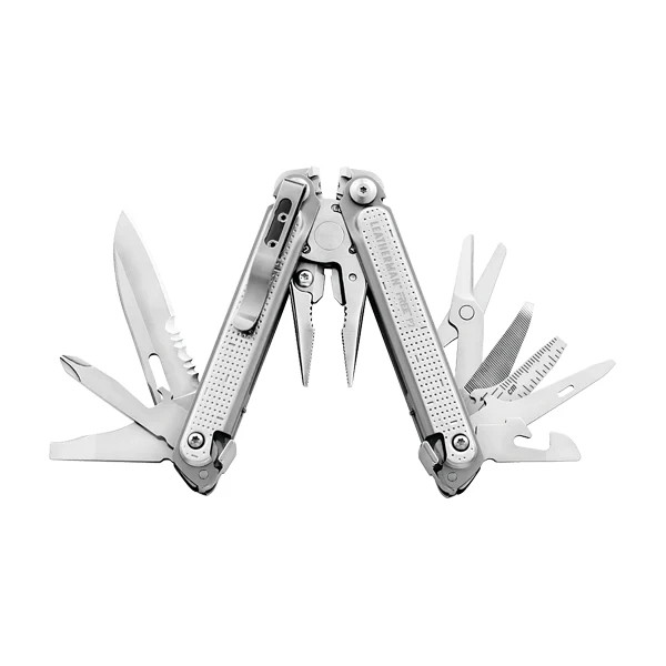 New Sealed Discontinued Leatherman Free P2 Stainless Steel Multi-Tool w/ Sheath