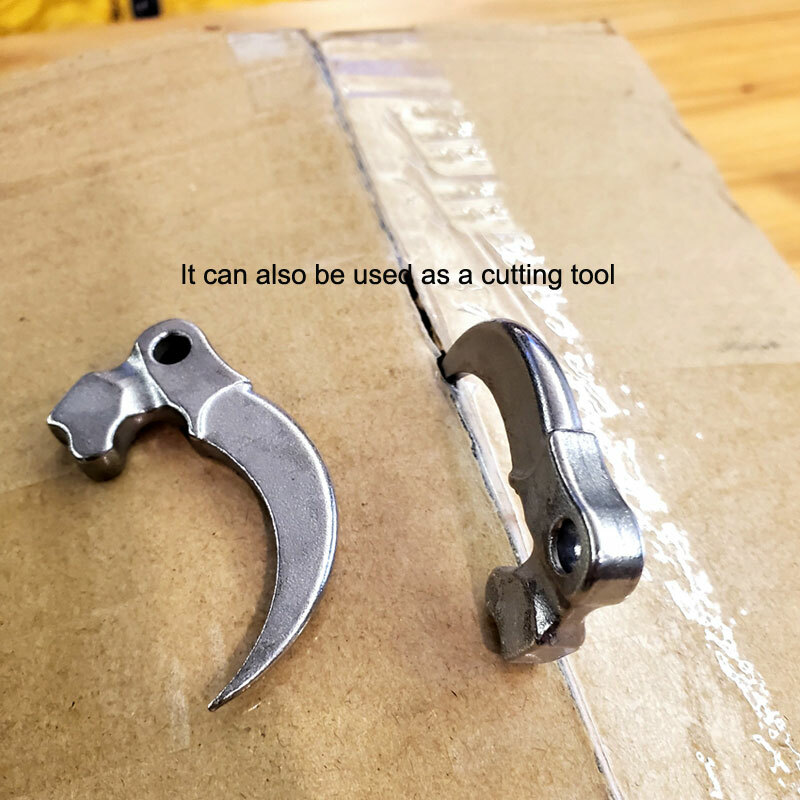 Stainless Steel Keychain Eagle Claw Necklace Pendant Bead Unpacking Box Tool