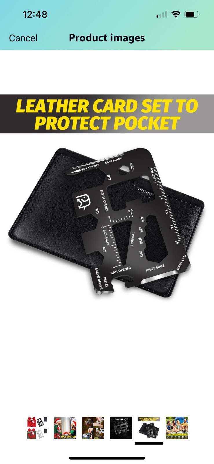 20-in-1 Credit Card Multitools – Stocking Stuffers for Adults, Christmas Gift…