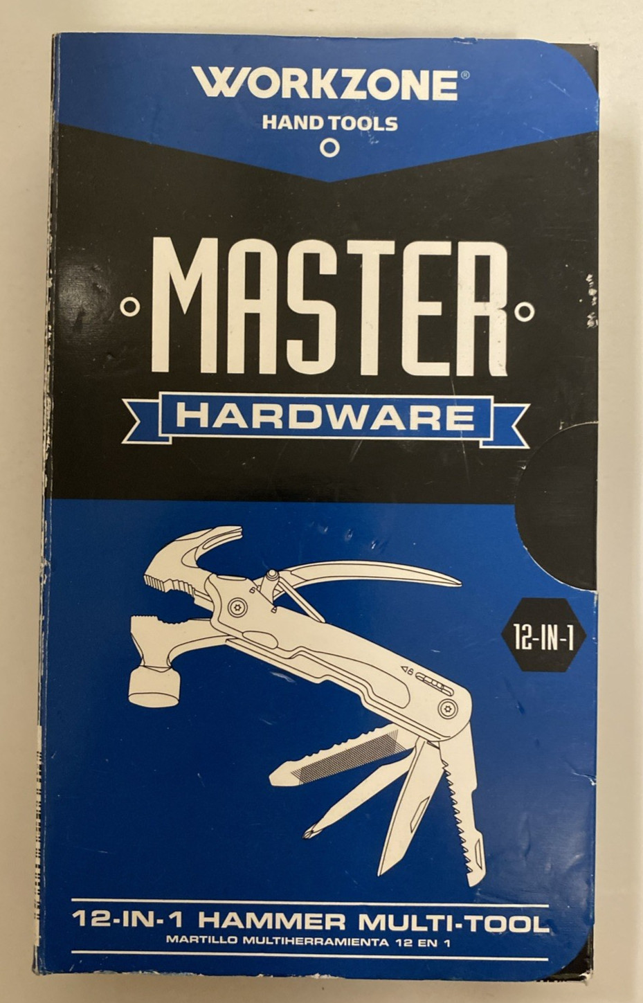 Workzone Master Hardware 12-in-1 Hammer Multi-Tool Folding Knife Tool