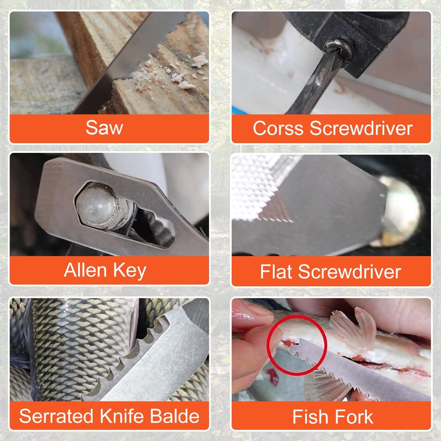 Multitool Hammer Camping Gear Accessories Survival Kits 14 In 1 Multifunction To