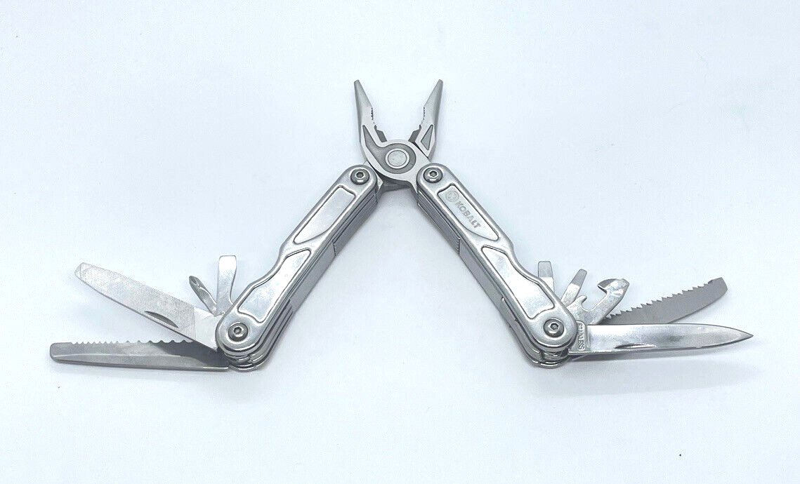 Kobalt Pocket Multi Purpose Tool Stainless Steel Knife Pliers Drivers EDC