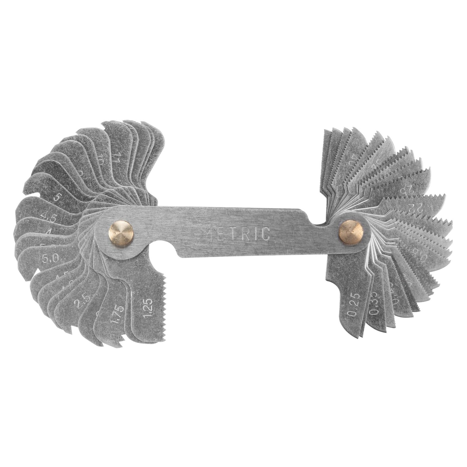 Thread Pitch Gauge SAE Metric 60 Degree Angle Measure Bolts Screws 52 Blades