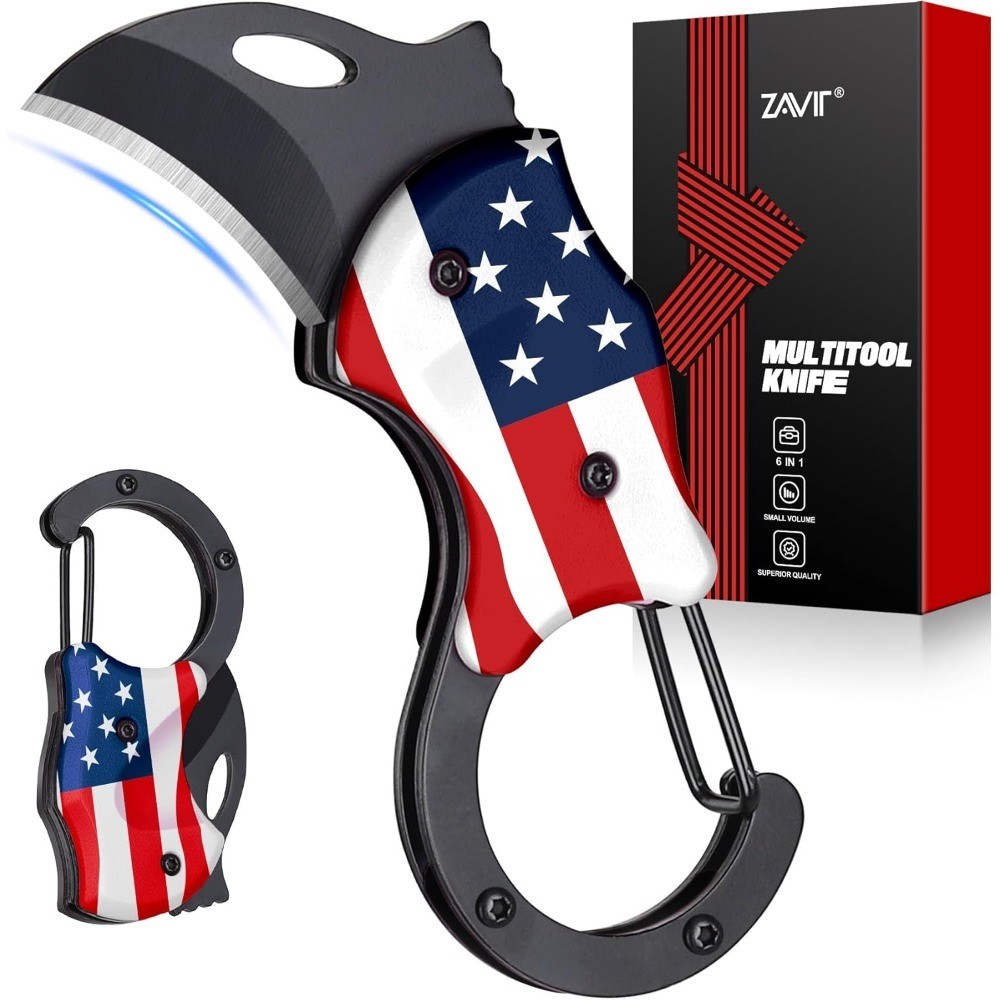 Small Pocket Knife Keychain Box Cutter EDC Gadget for Men Husband