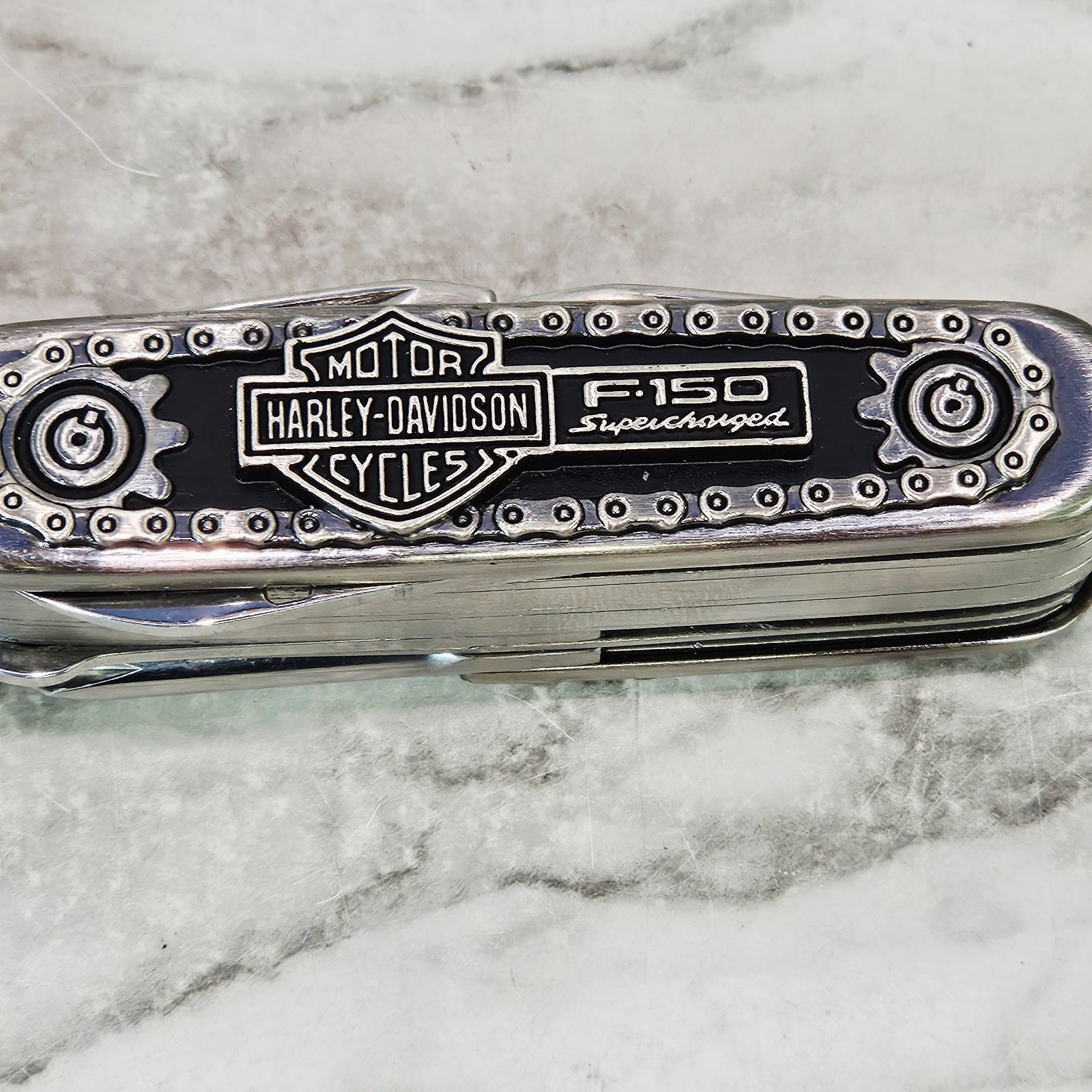 Harley-Davidson F-150 Supercharged Multi-Tool Stainless Steel 7 Tools w/ Case