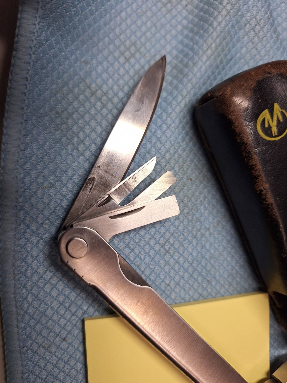 1 RARE LEATHERMAN ORIGINAL PST Multi Tool Knife BIG LETTERS RARE Lot 15