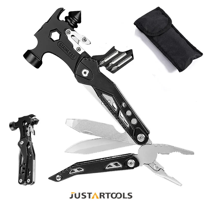 Portable Emergency Hammer Tool Window Breaker Multi Functional Camping Gear