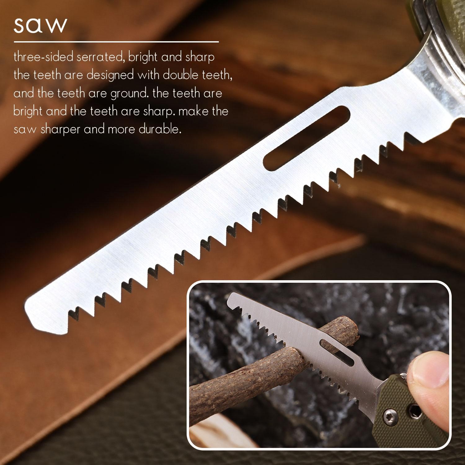 Sanrenmu 7106 Multi-function Folding Knife Camping Hiking Repairs Edc Tool