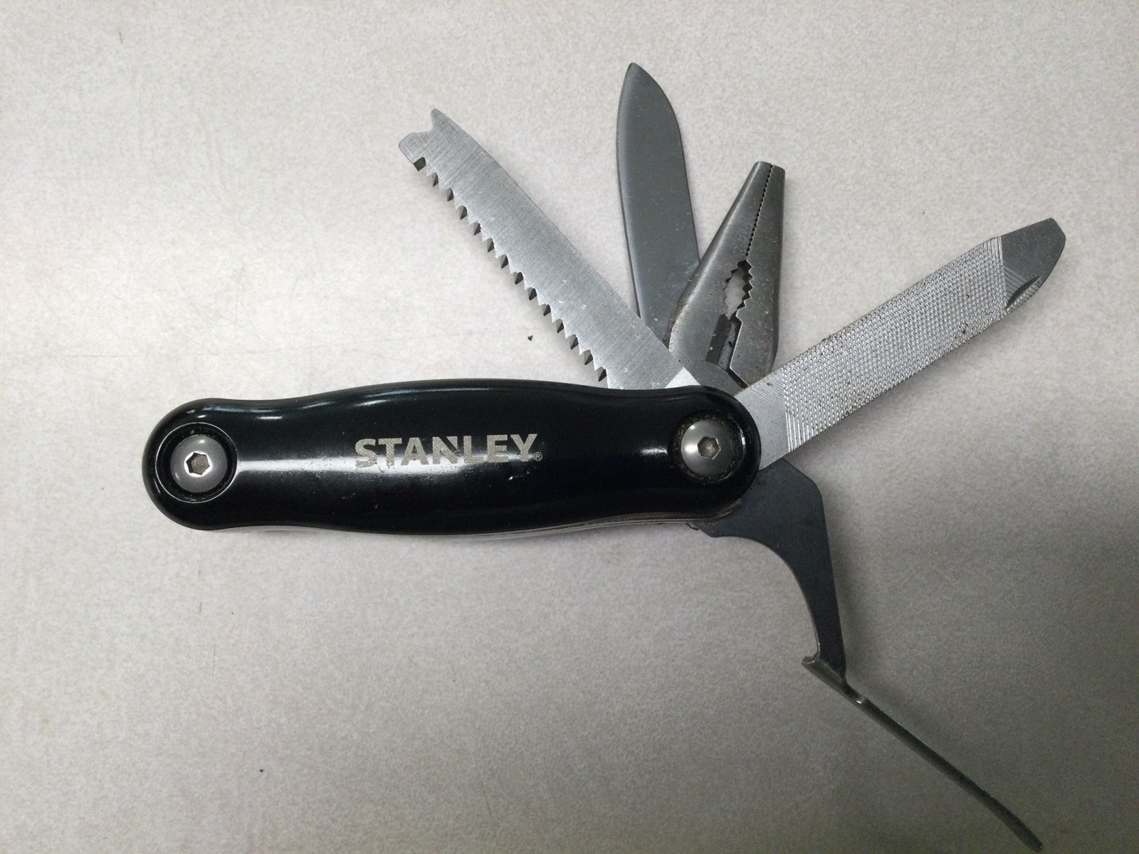 Vintage Stanley Multi Tool Knife Pliers – Saw – File – Knife + More