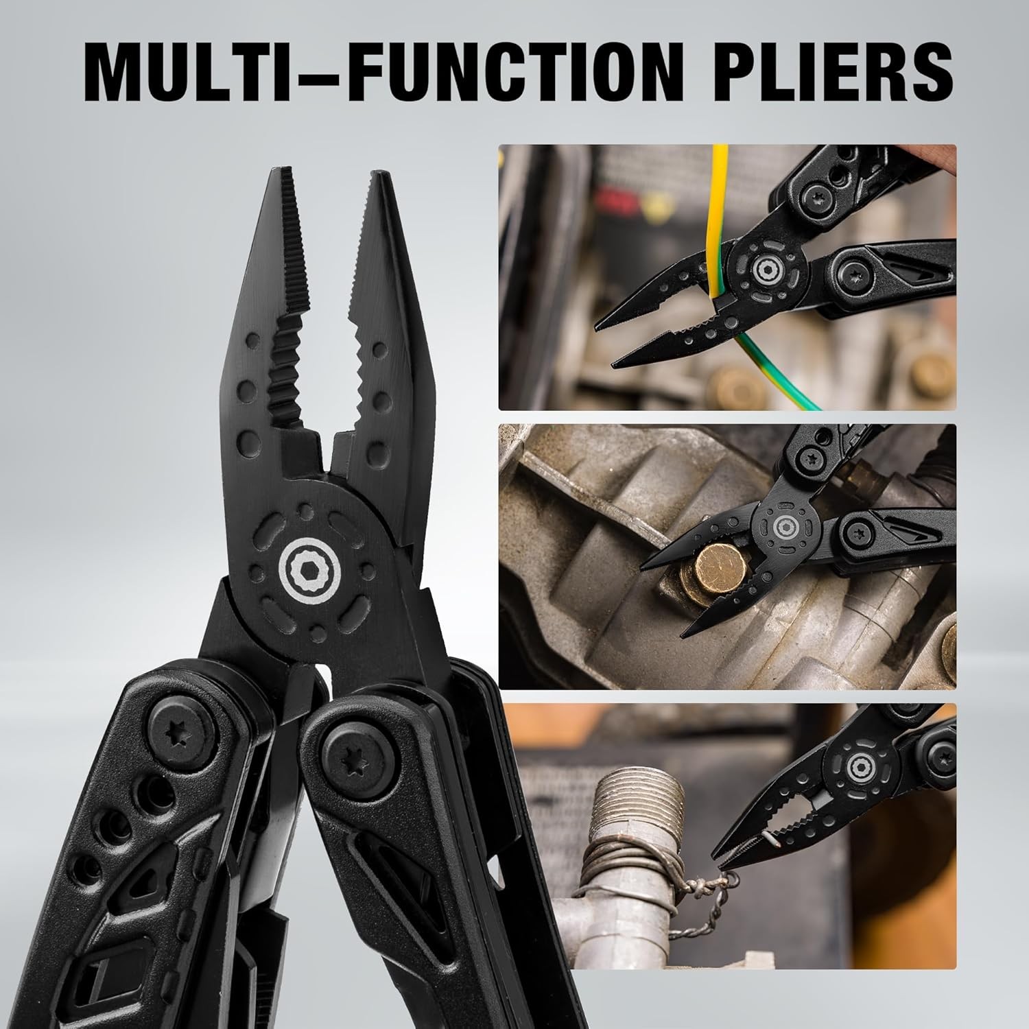 DURATECH 11-in-1 Multitool Plier Knife Stainless Steel Multi Tool Screwdriver US