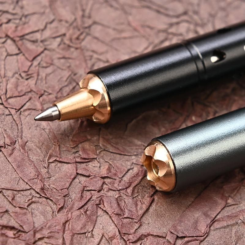 1pc Hexagonal Stainless Steel Tactical Pen Multi Tool Glass Breaker Writing Edc