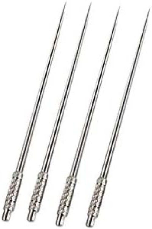 4 Pieces Titanium Toothpicks Set With Stainless Toothpick Holder for Keychain…