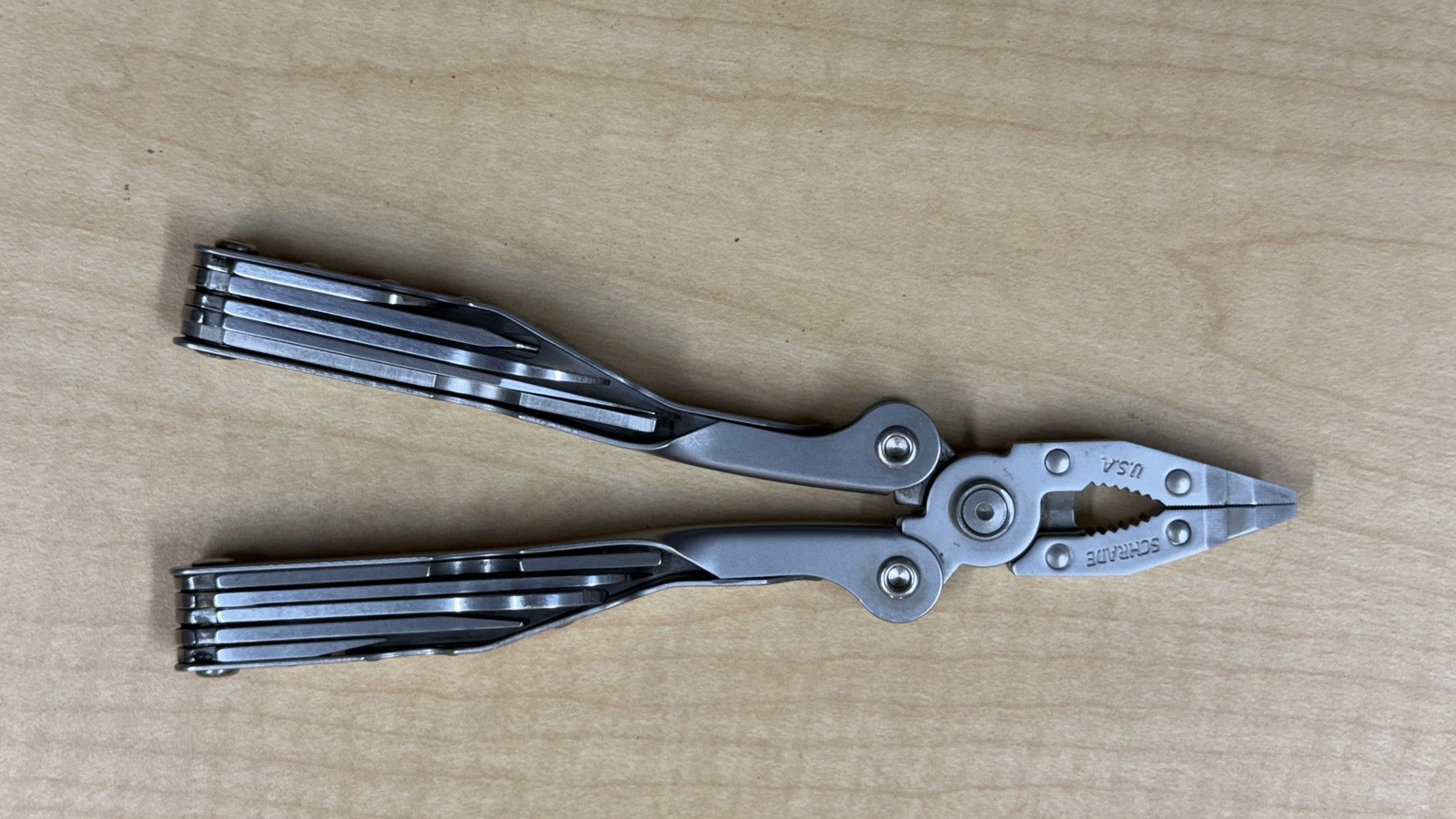 Schrade Tough-Tool Multi-Tool Pliers Knife with Leather Sheath! Made In USA!!!