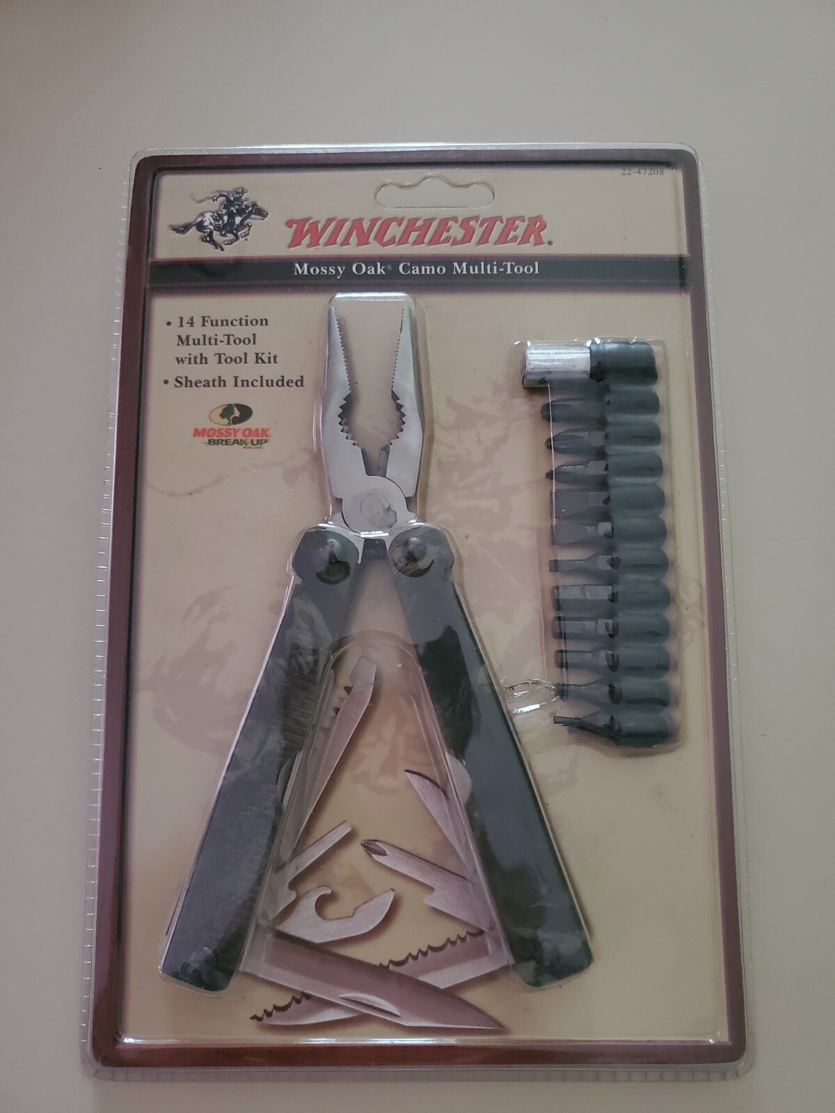 New Sealed Winchester Mossy Oak 14 Function Multi-Tool With Sheath & Tool Kit