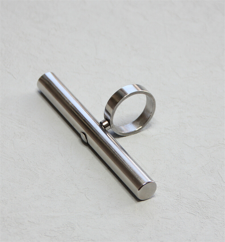 Stainless Steel Cool Stick EDC Outdoor Tool Pendant Kubaton Tactical Stick 102MM