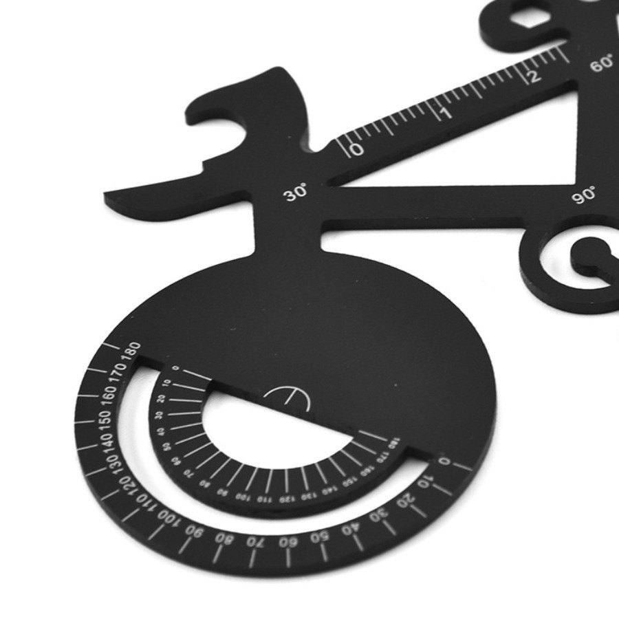 Stainless Steel Bicycle Card Tool Creative Bottle Opener Wrench Outdoor EDC