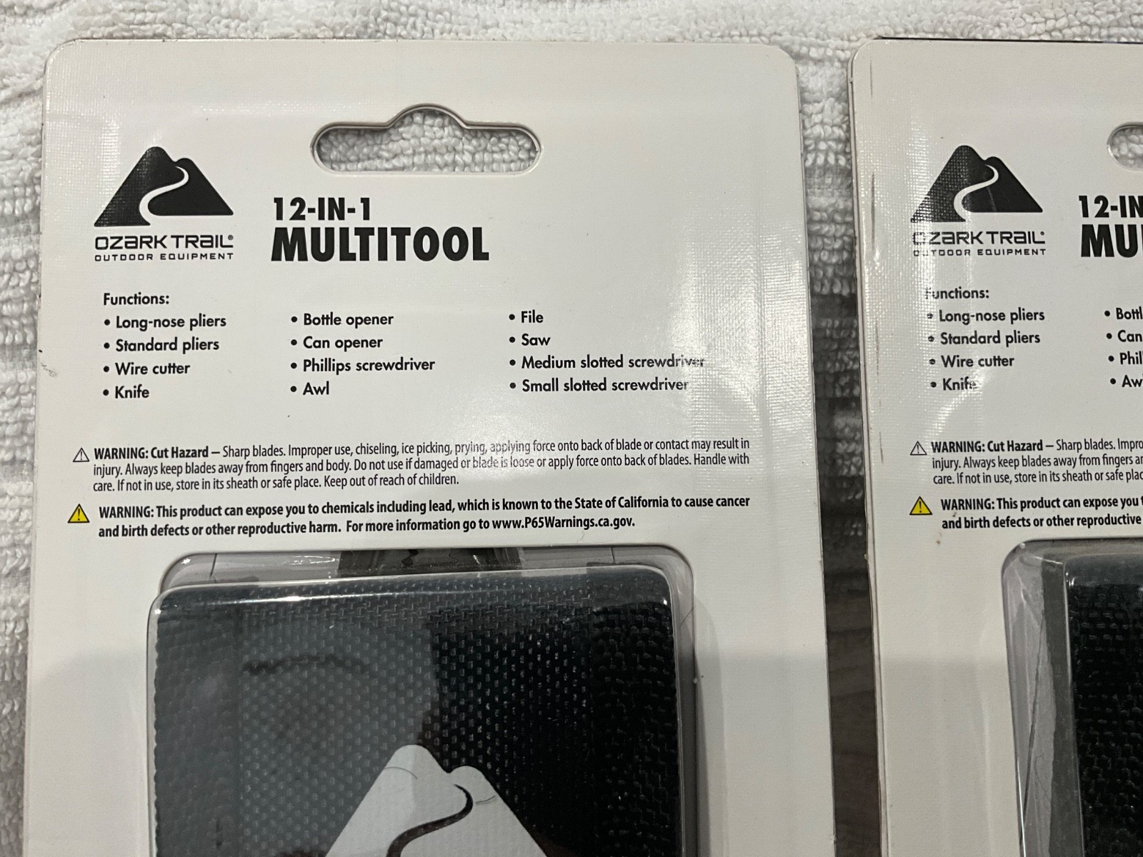 Lot of 2 Ozark Trail 12-In-1 Multi Tool Plier *New In Box his + her pink silver