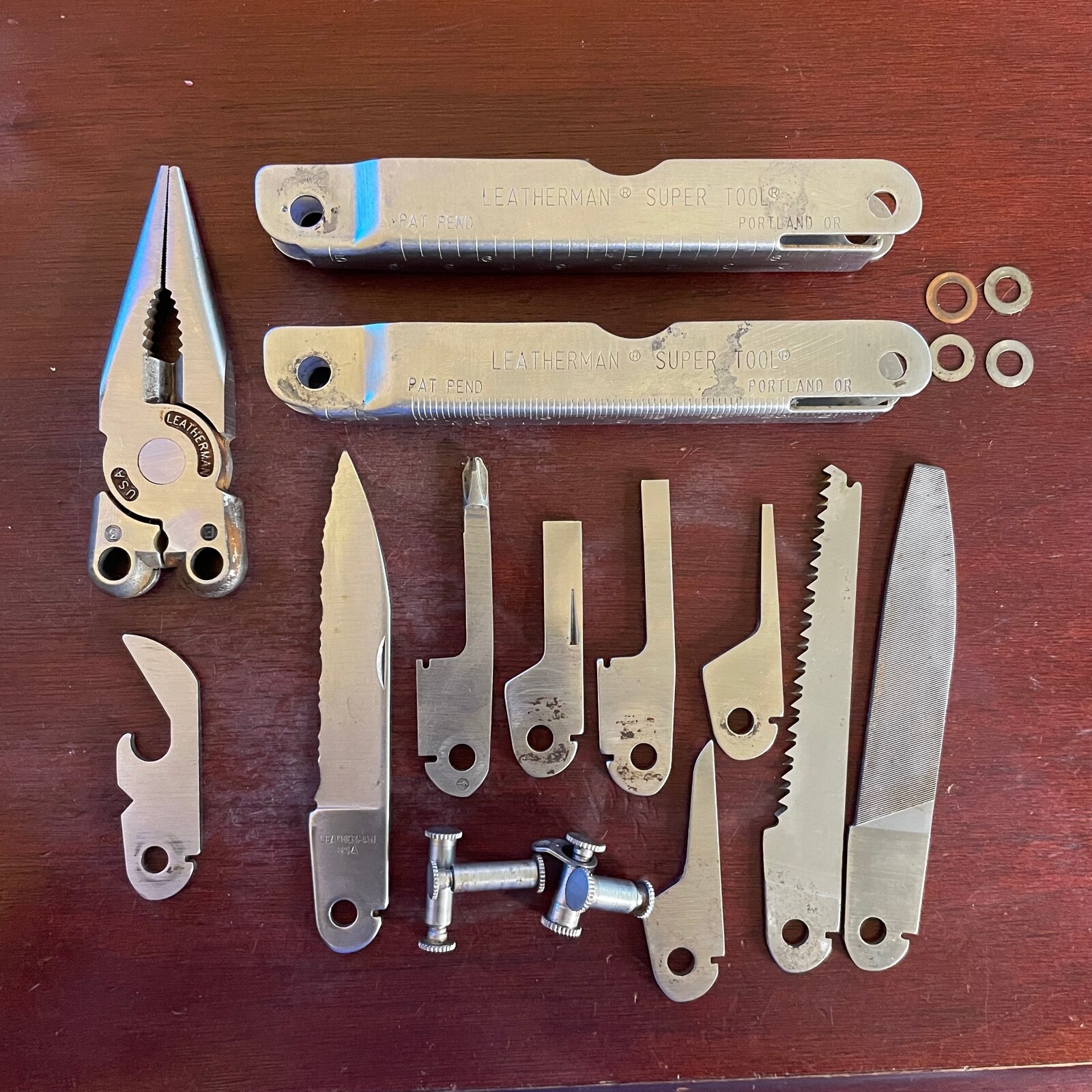 Parts from Original Leatherman Super Tool Stainless: 1 Part for repairs or mods