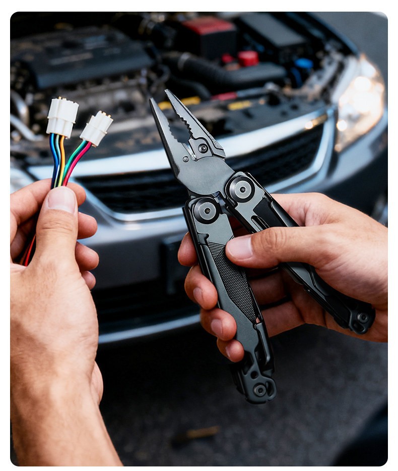 Stainless Steel Folding Multitool Pliers EDC Outdoor Camping Utility Tool