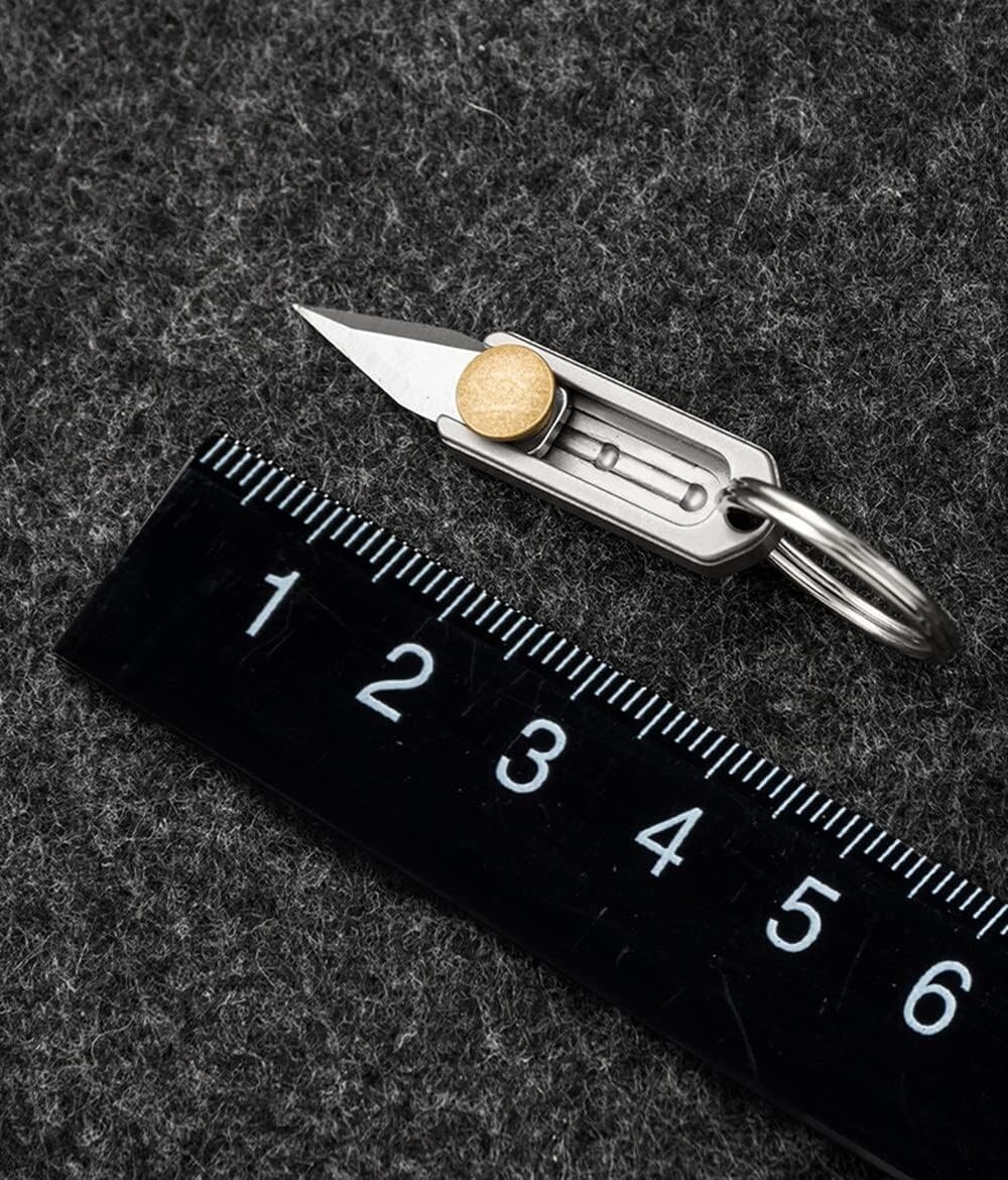 EDC Titanium Metal Alloy Light Weight Mini Little Tiny Small Wallet Button Push