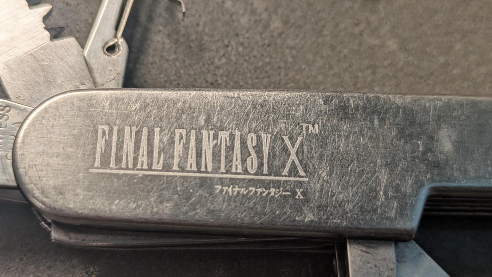 Final Fantasy X Stainless Steel Multi Tool Pre-Merger Squaresoft Employee Only