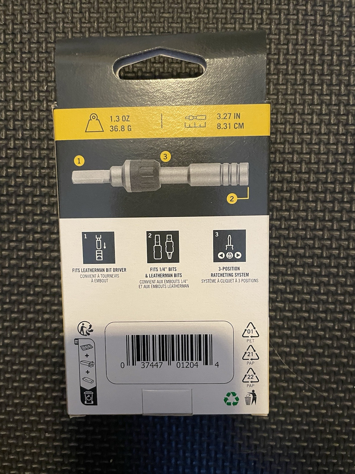 Leatherman Ratchet Driver 1/4 Hex Bit Driver Model NIB