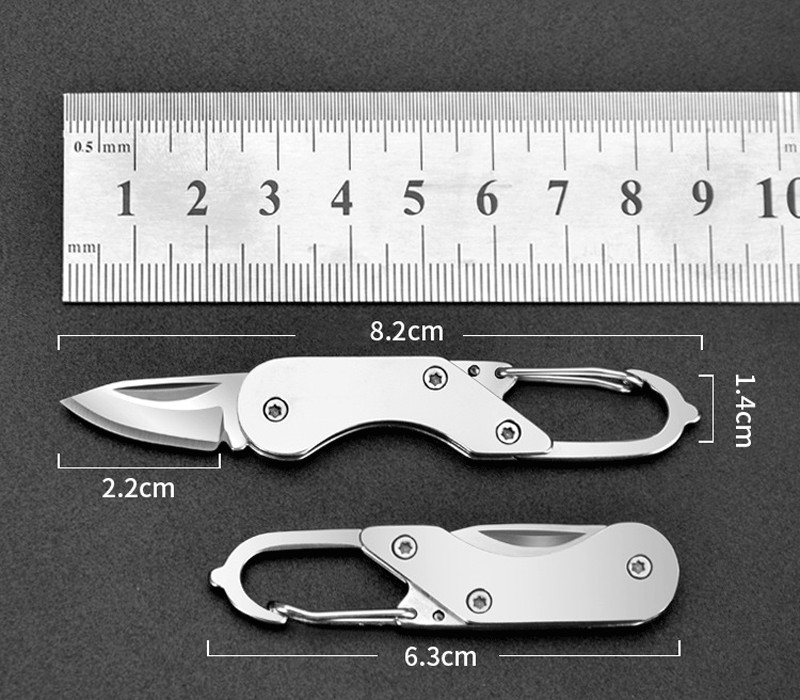 Mini Pocket Keychain Folding Blade Knife Outdoor Travel Camping EDC Knife