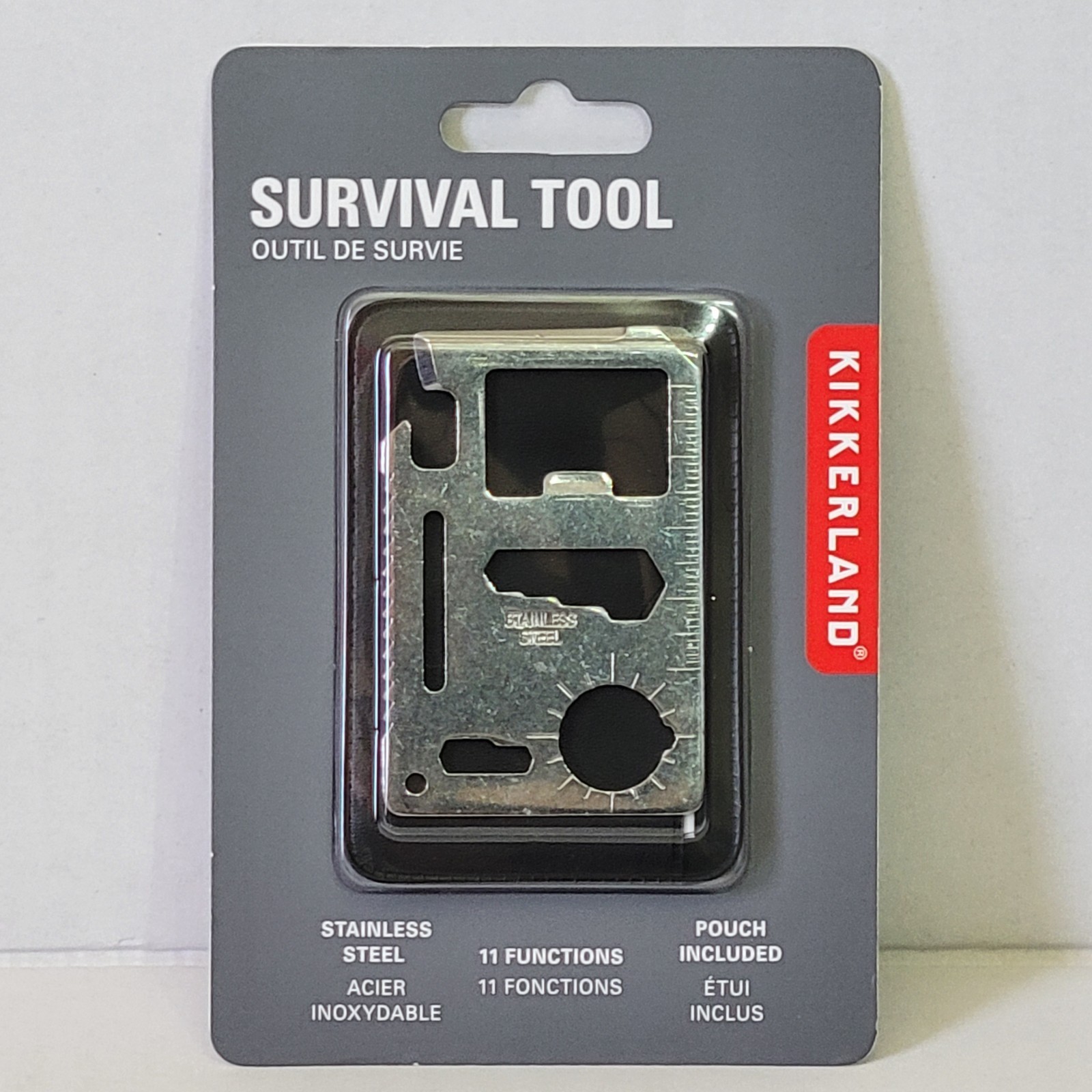 *NEW* Survival Multi-Tool Slim Card Pocket Wallet – 11 Function + Pouch