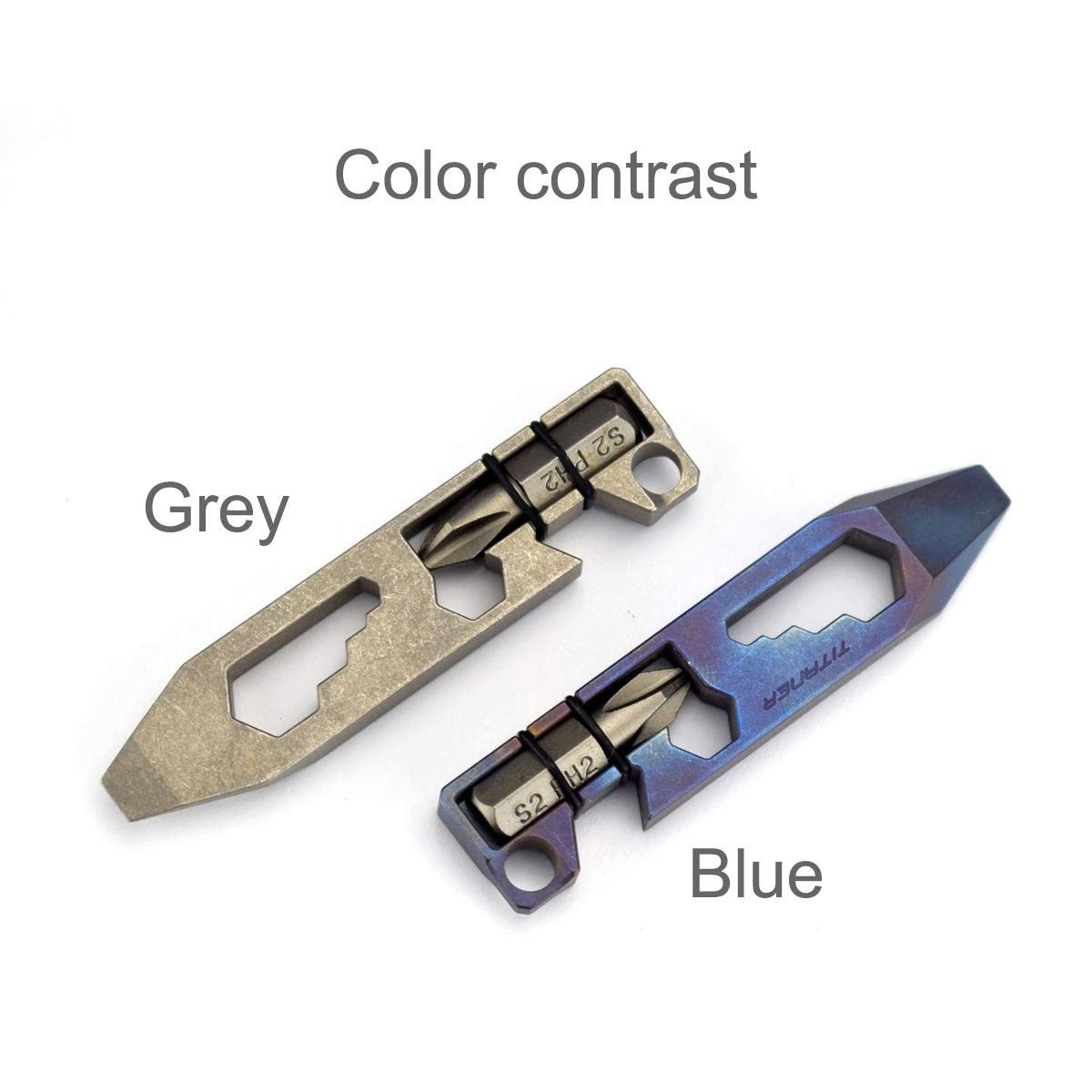 Titanium Multitool Pry Bar Bottle Opener Screwdriver Wrench Tool EDC Gear Key…