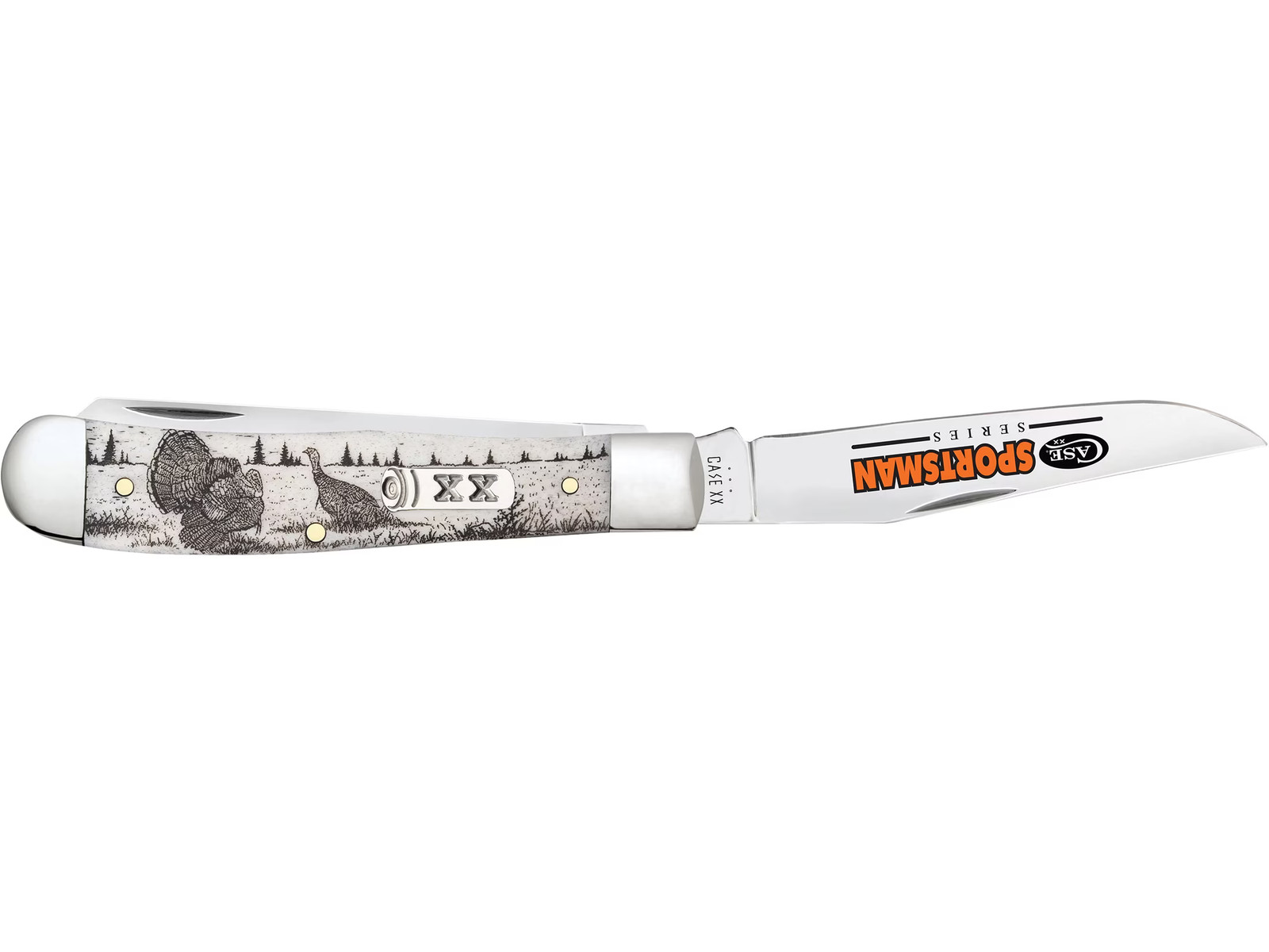 Case Trapper Sportsman Turkey Series Pocket Knife 3.27″ Clip/Spey Tru-Sharp