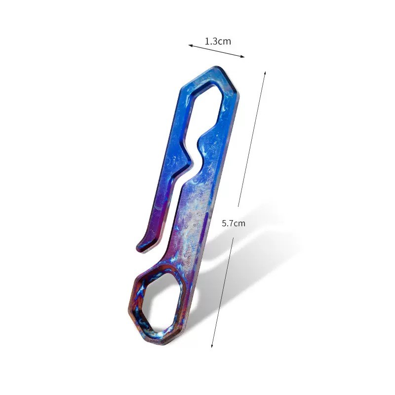 3PACK Titanium Alloy Carabiner Survival EDC Multi Tactical Tools Keychain Buckle