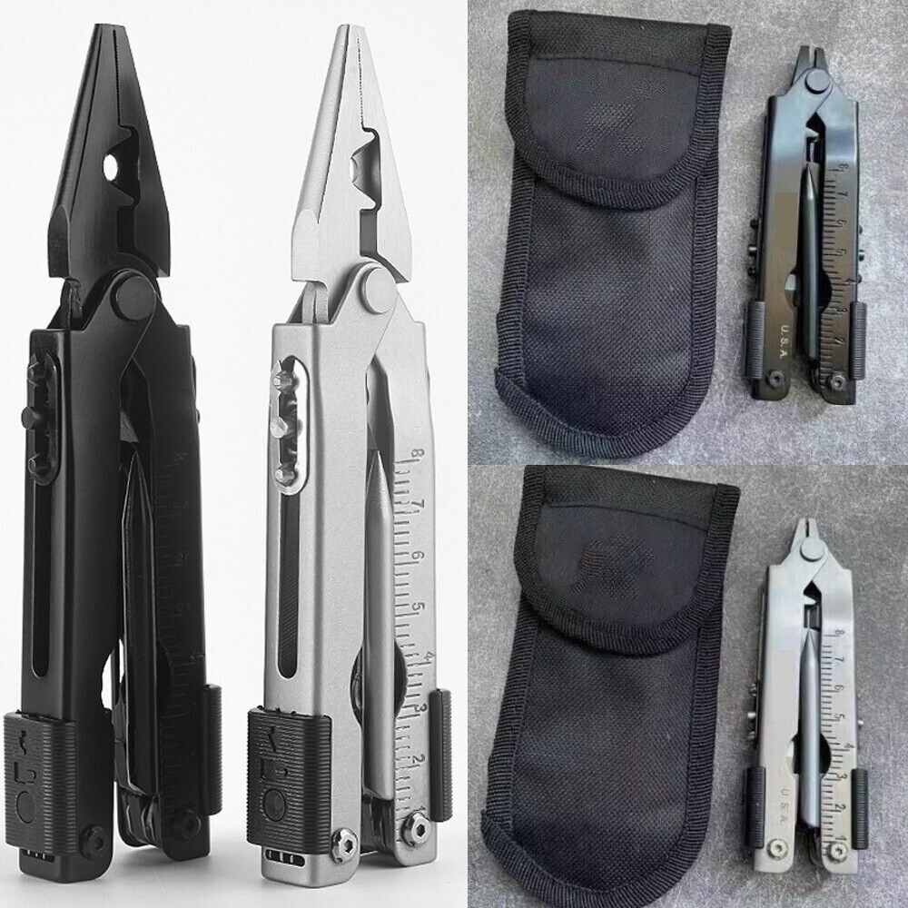 US NEW 13 In1 Outdoor MULTI PLIER 600 DET STAINLESS MULTI FUNCTION TOOL Gifts