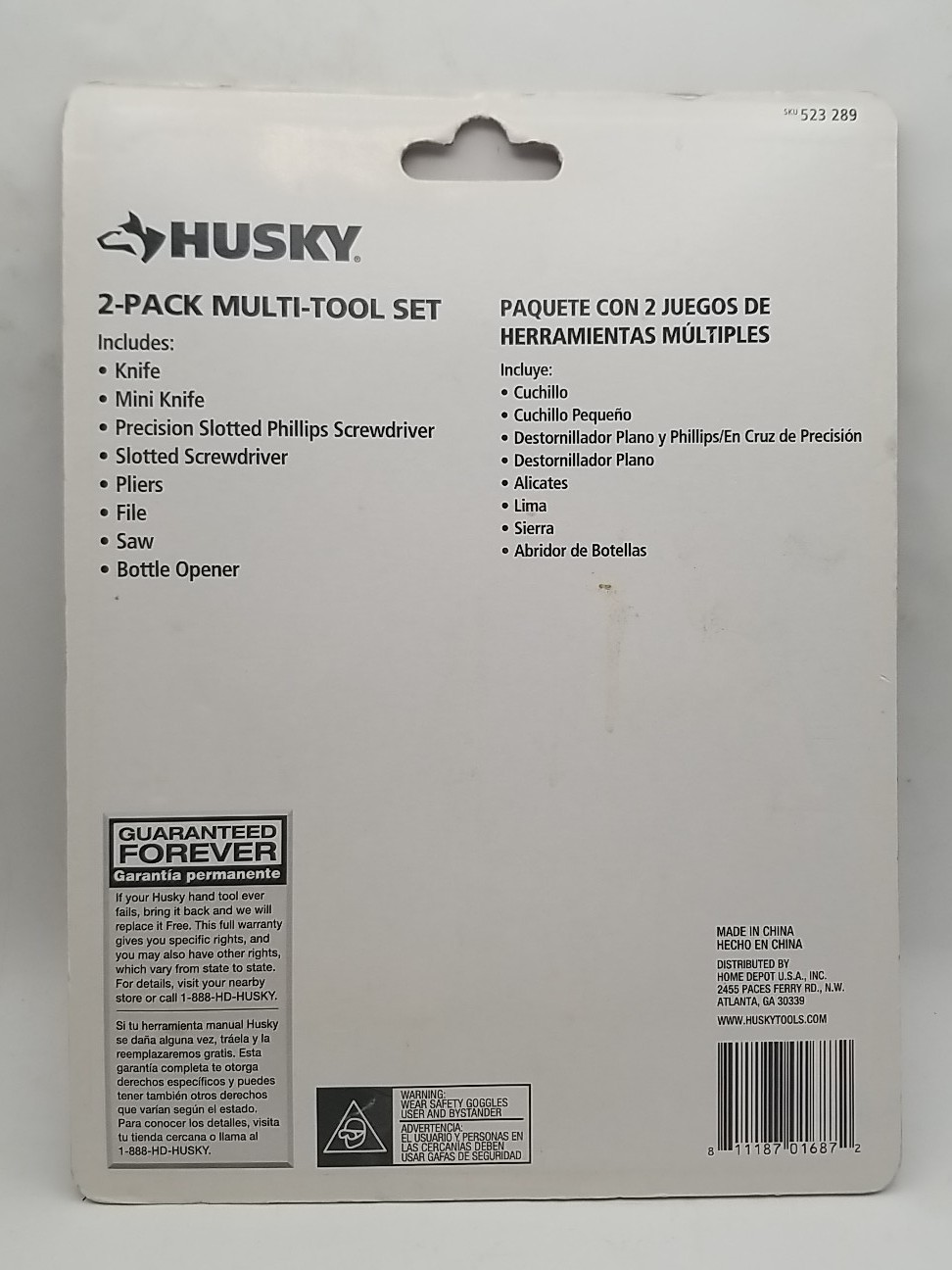 NEW Husky Multi Tool 2 Pack 5.5″ #523 289