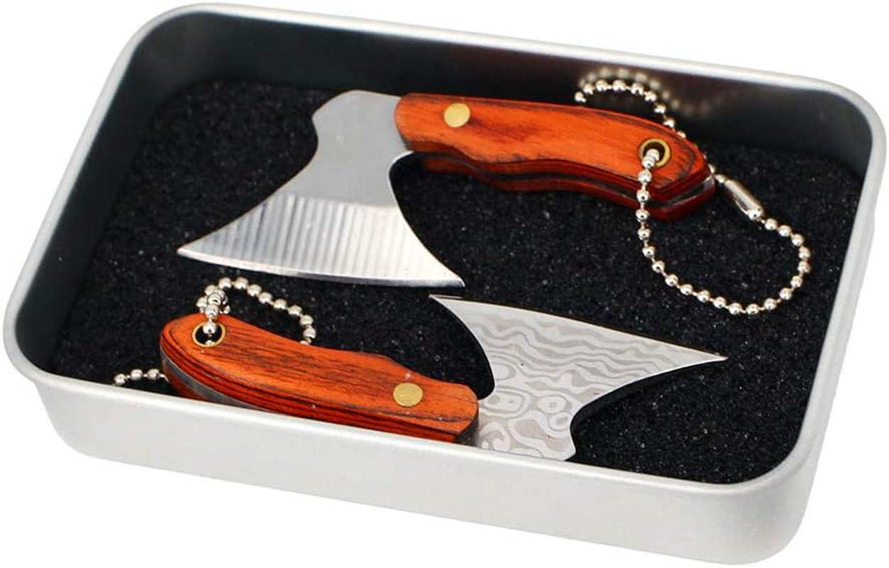 Box Cutters Keychain Mini Tools, 2 Inches Hatchet EDC Cutting Package Outdoor T