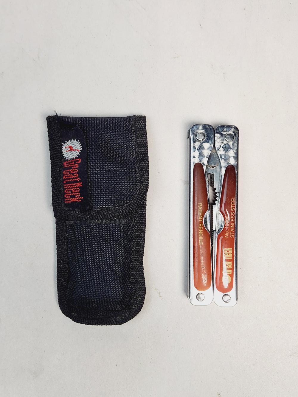 Great Neck Stainless Steel Utility Knife (12000) w/ Fabric Case – Vintage