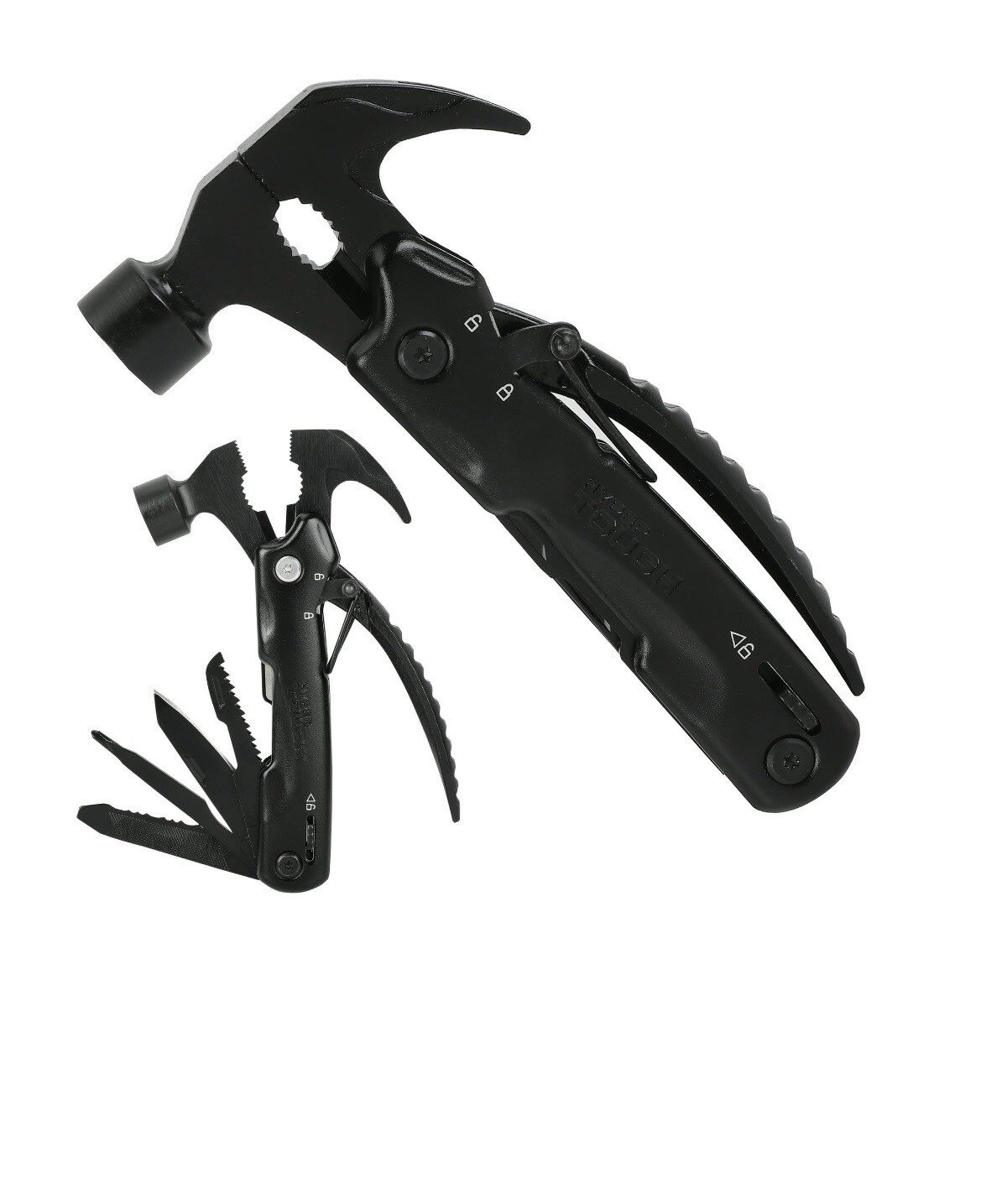 Hyper Tough 12-in-1 Hammer Multitool, Black, Holiday Gift, Model 42865