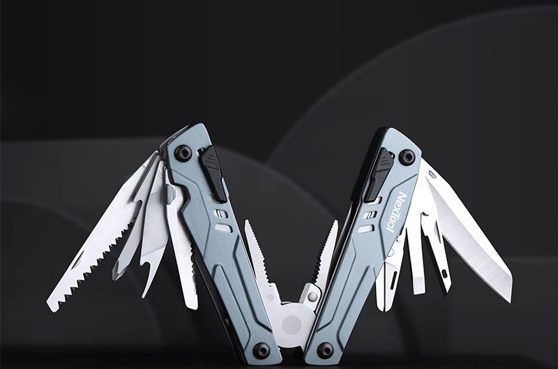 NexTool Sailor Pro Multitool Essential Tools With Blue-Gray Stainless Handles
