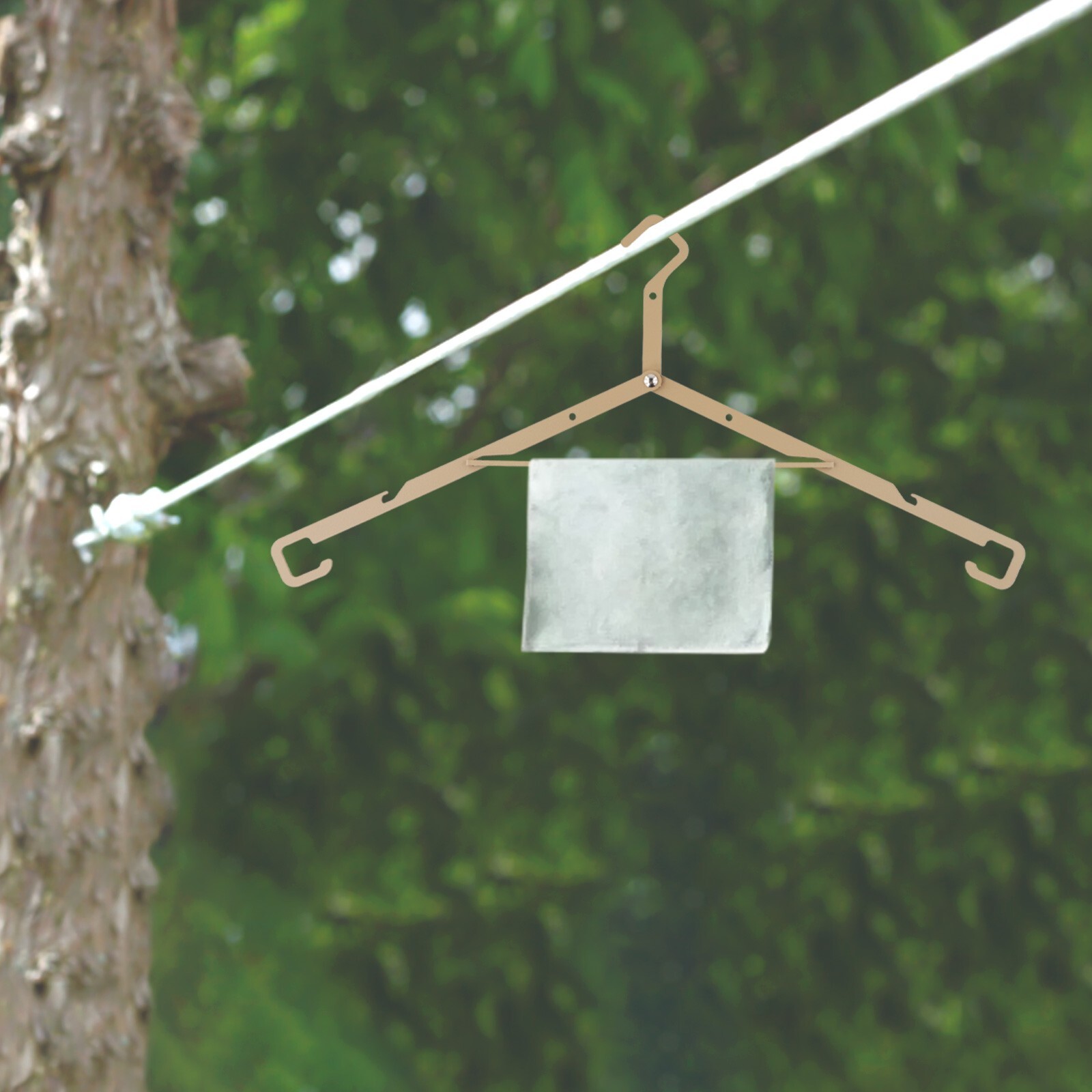 Iron Foldable Clothes Drying Rack for Outdoor Camping Portable Metal Hanger