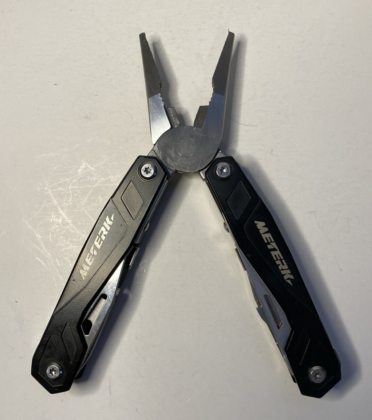 Meterk Folding Multi Tool w/ Nylon Sheath & Bit Set