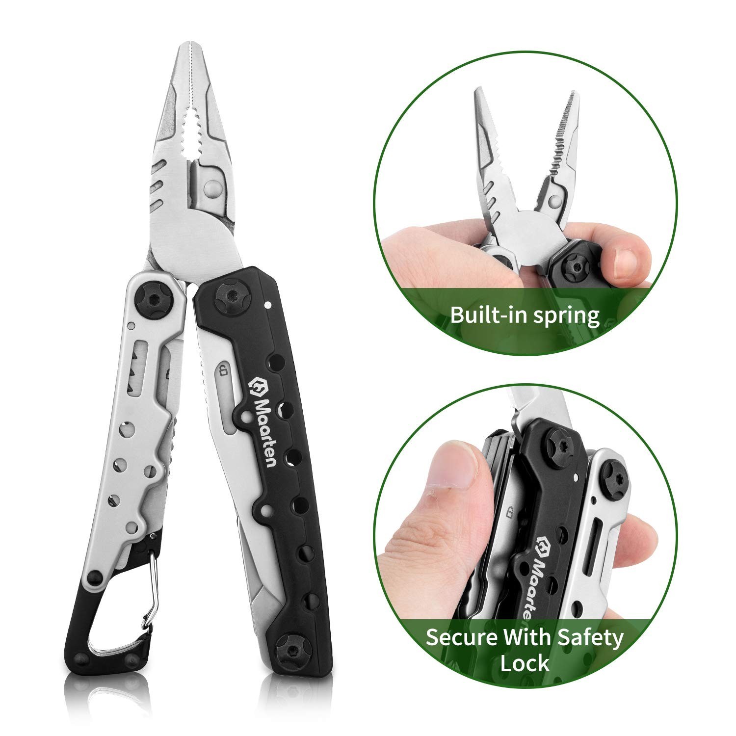Maarten Multitool, 11 in 1 Hard Stainless Steel Multitool Pliers with Safety …