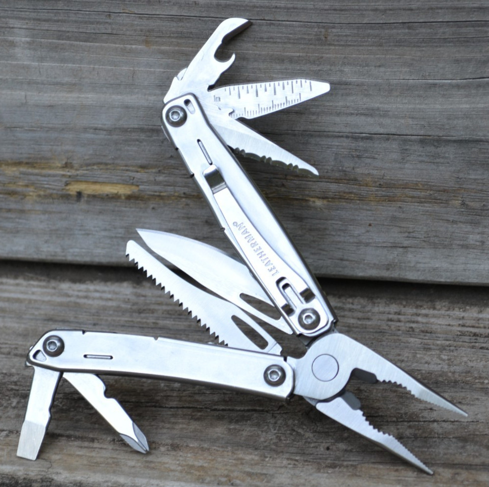 Leatherman SideKick Stainless Steel Green Multi-tool Knife Pocket Clip-New Other